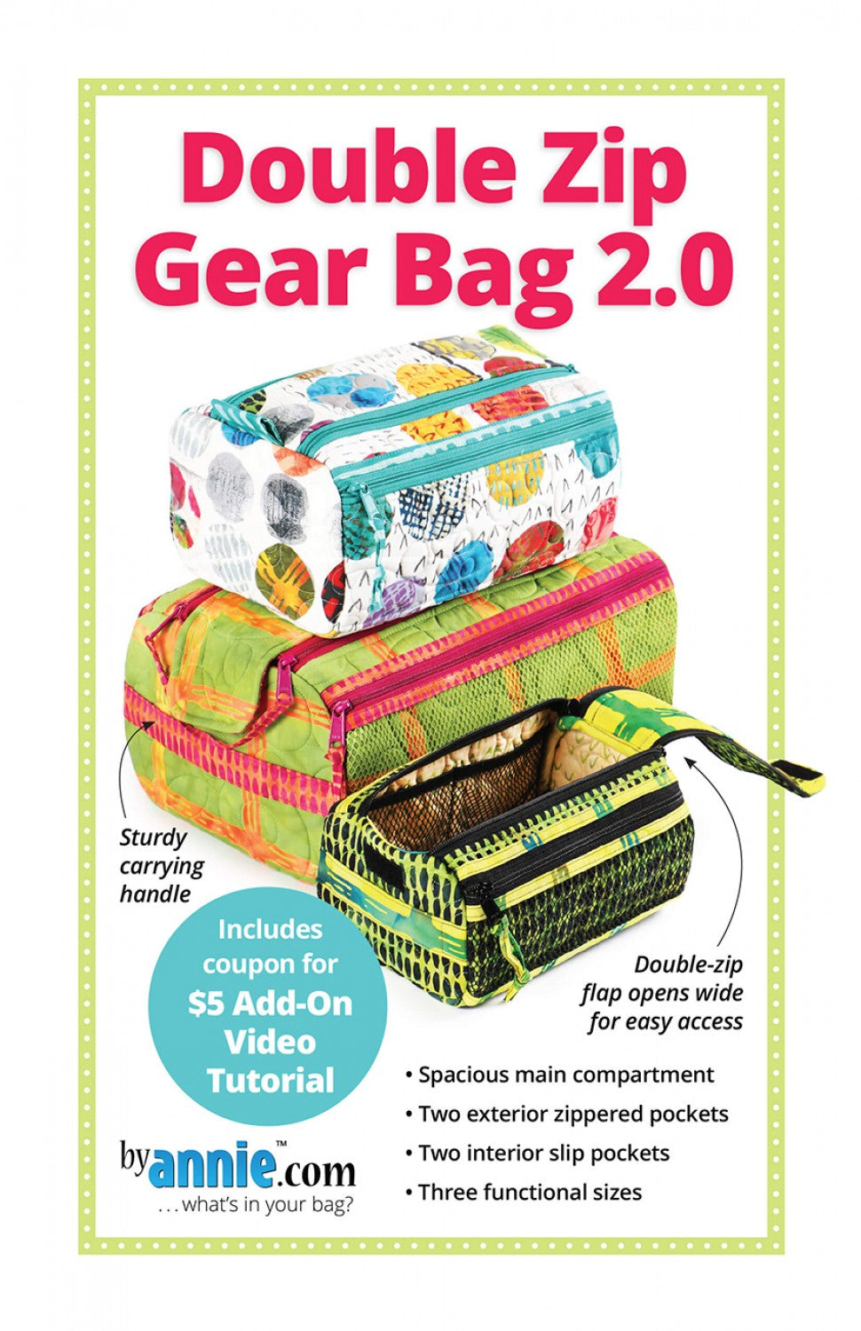 BYANNIE - Double Zip Gear Bag 2.0