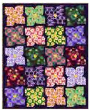 ANNA MARIA HORNER - Iconic - Garden Blooms Quilt Kit Lap