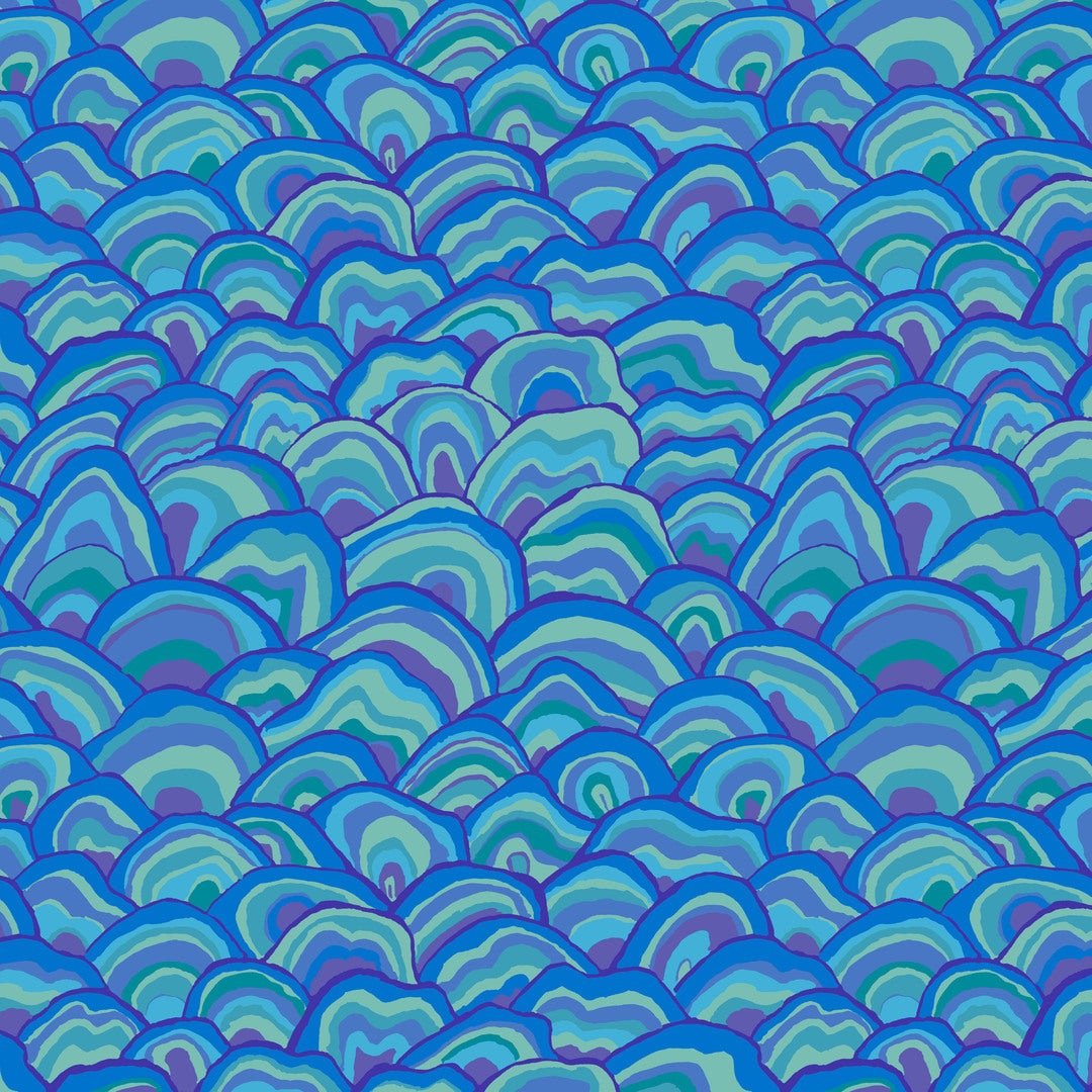 KAFFE FASSETT COLLECTIVE - AUGUST 2024 - Wobble, Blue