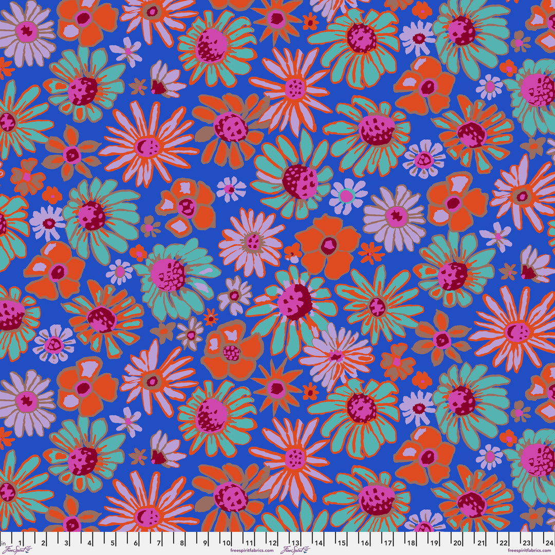 KAFFE FASSETT COLLECTIVE - AUGUST 2024 - Bloomers, Cobalt 