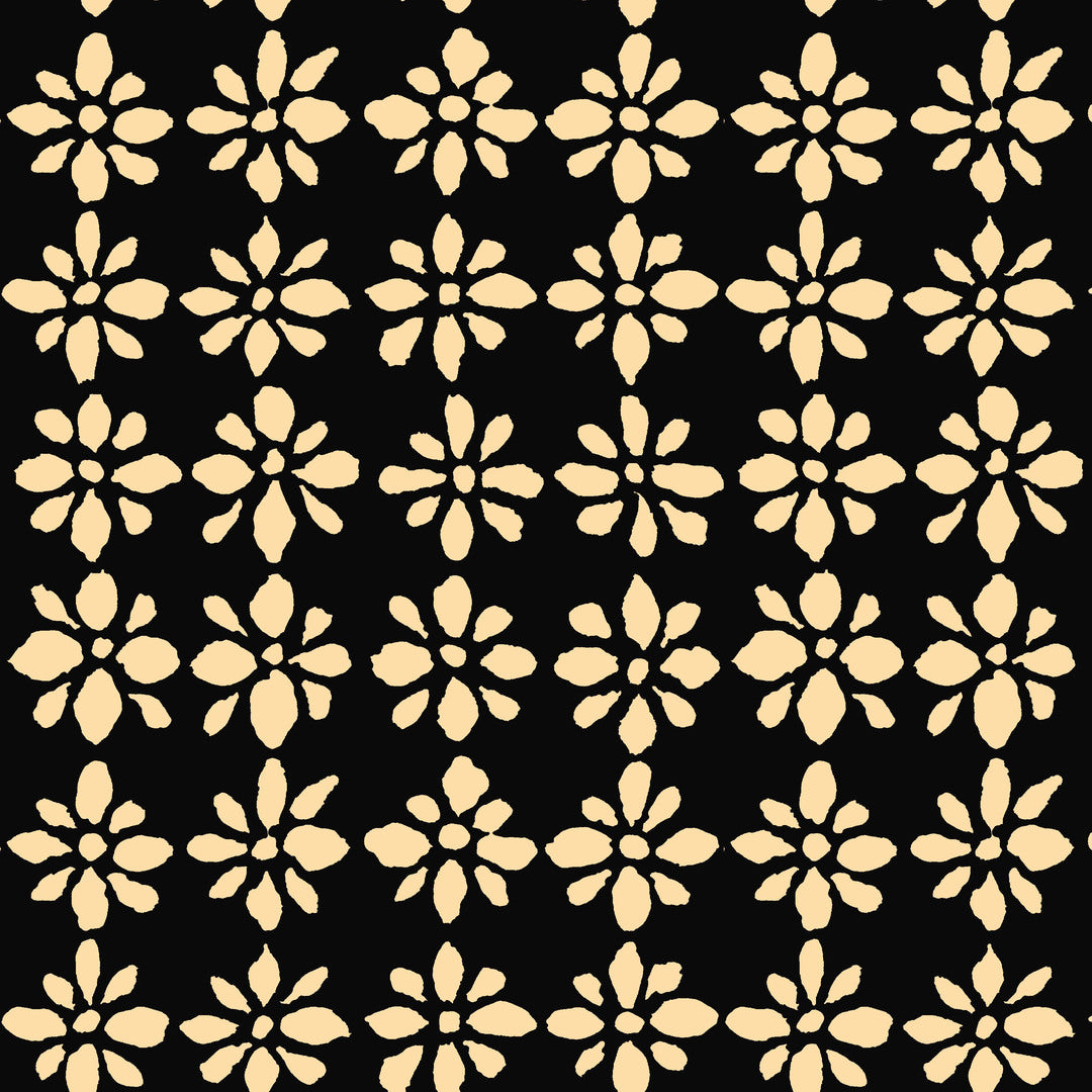 KAFFE FASSETT COLLECTIVE - AUGUST 2024 - Snow Flower, Black