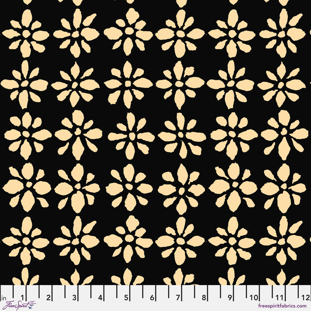 KAFFE FASSETT COLLECTIVE - AUGUST 2024 - Snow Flower, Black