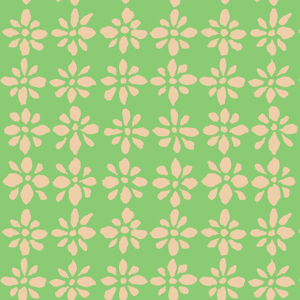 KAFFE FASSETT COLLECTIVE - AUGUST 2024 - Snow Flower, Green