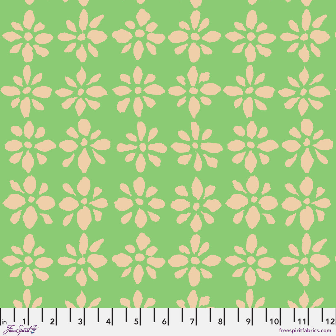 KAFFE FASSETT COLLECTIVE - AUGUST 2024 - Snow Flower, Green