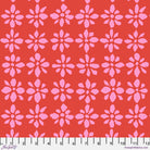 KAFFE FASSETT COLLECTIVE - AUGUST 2024 - Snow Flower, Red