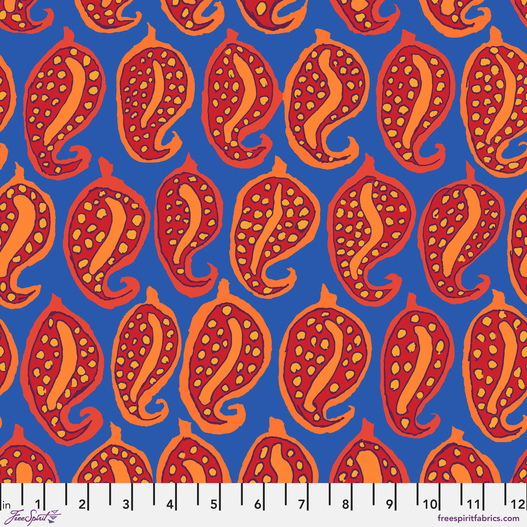 KAFFE FASSETT COLLECTIVE - AUGUST 2024 - Pasha Paisley, Blue