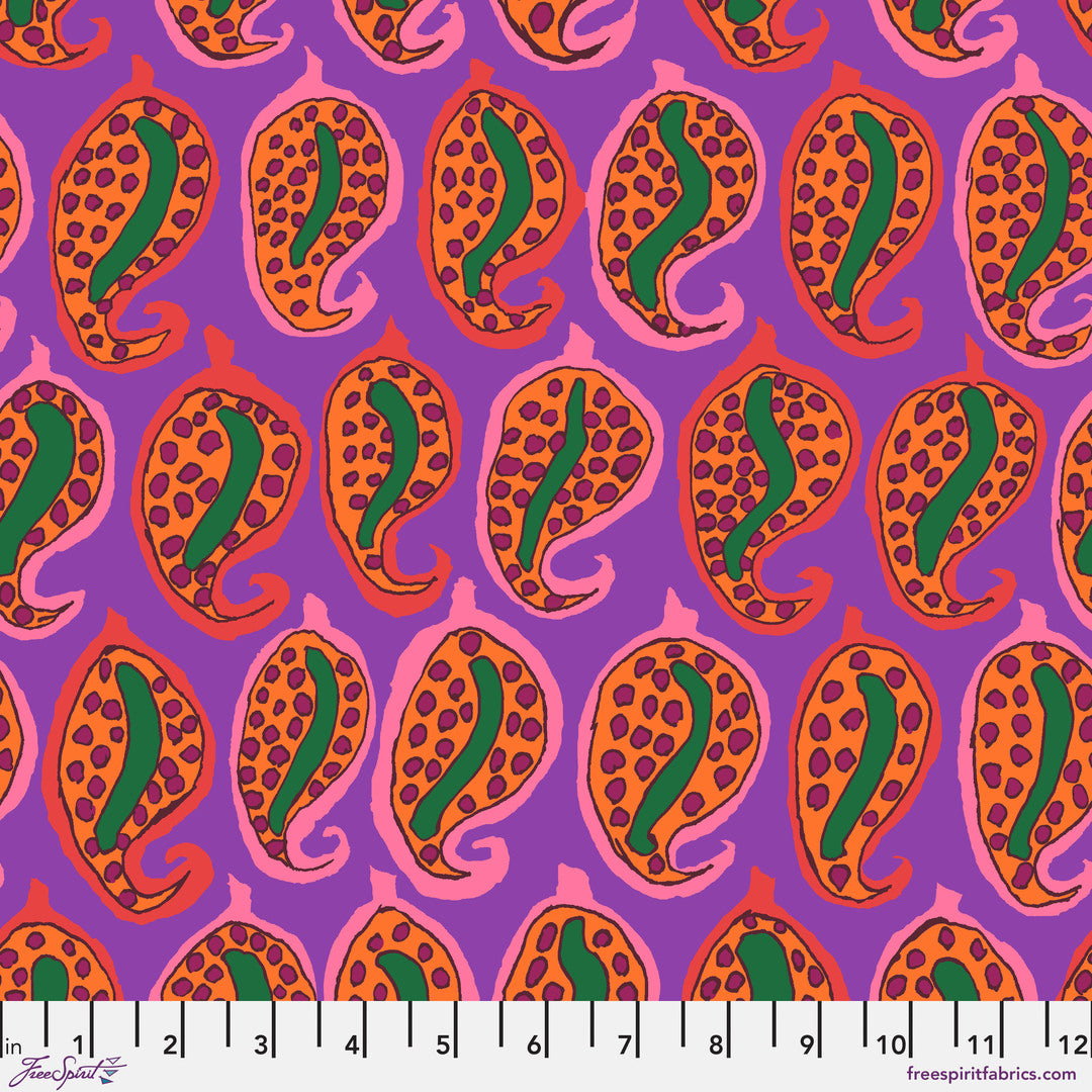 KAFFE FASSETT COLLECTIVE - AUGUST 2024 - Pasha Paisley, Purple