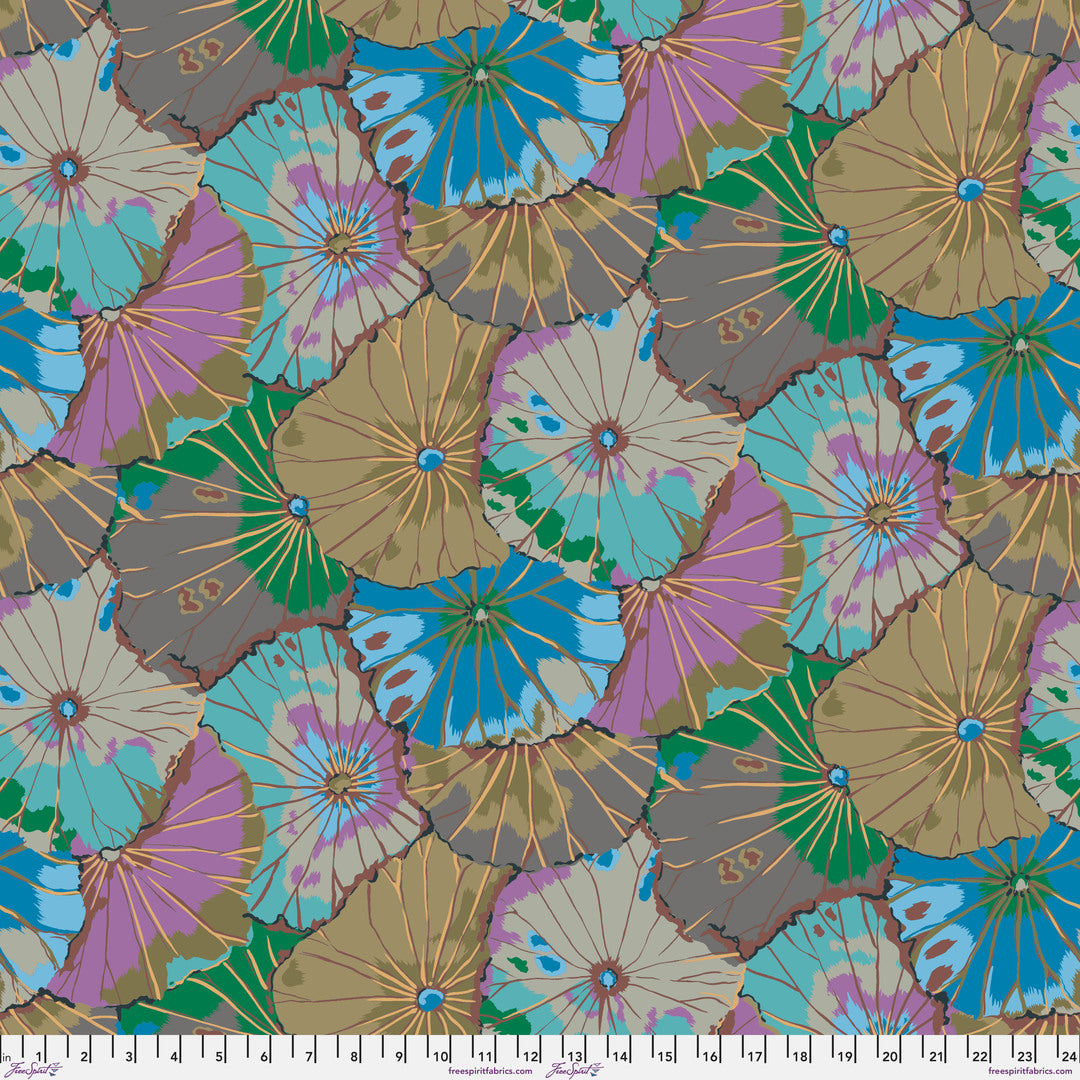 KAFFE FASSETT COLLECTIVE - AUGUST 2024 - Lotus Leaf, Grey