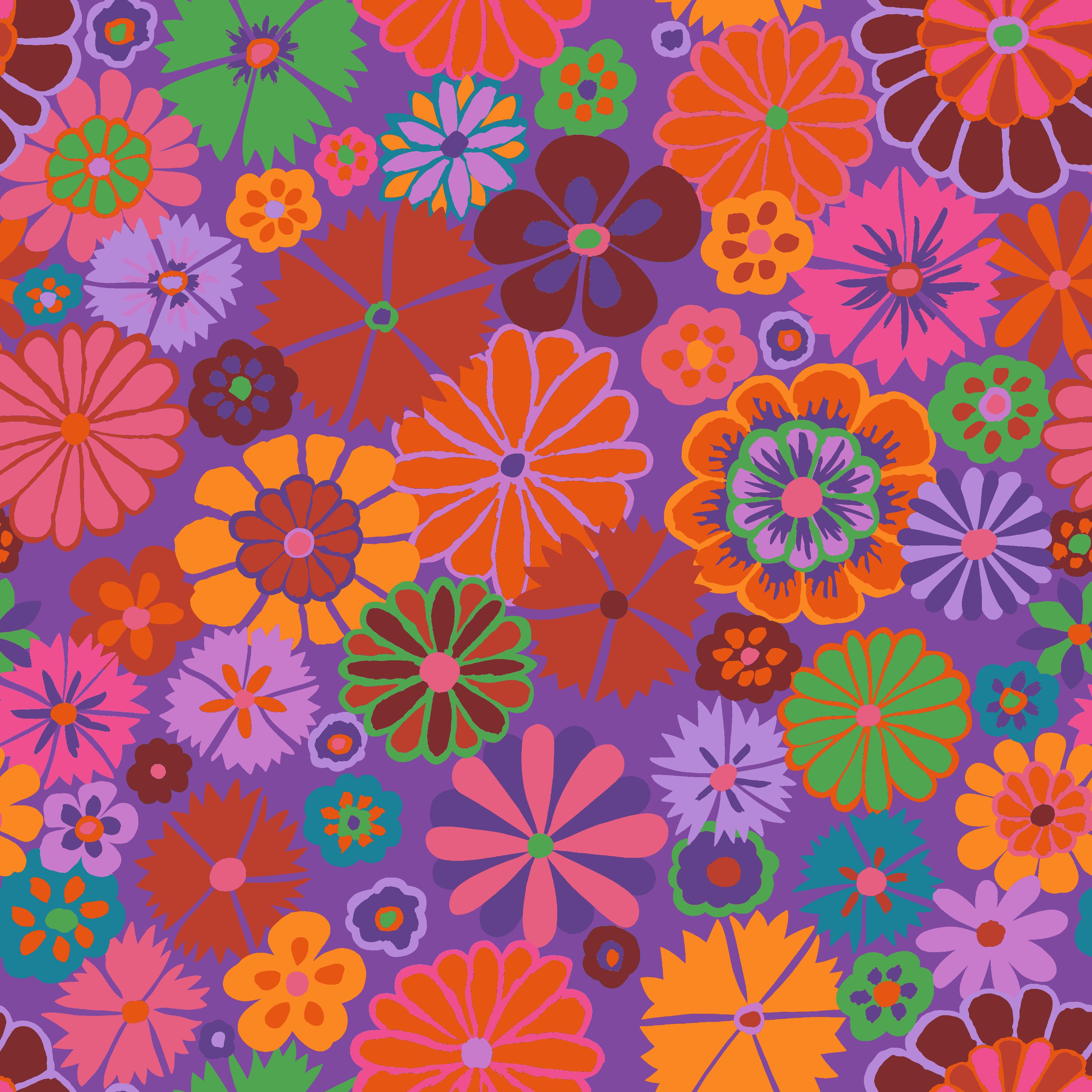 KAFFE FASSETT COLLECTIVE - AUGUST 2024 - Folk Flower, Red