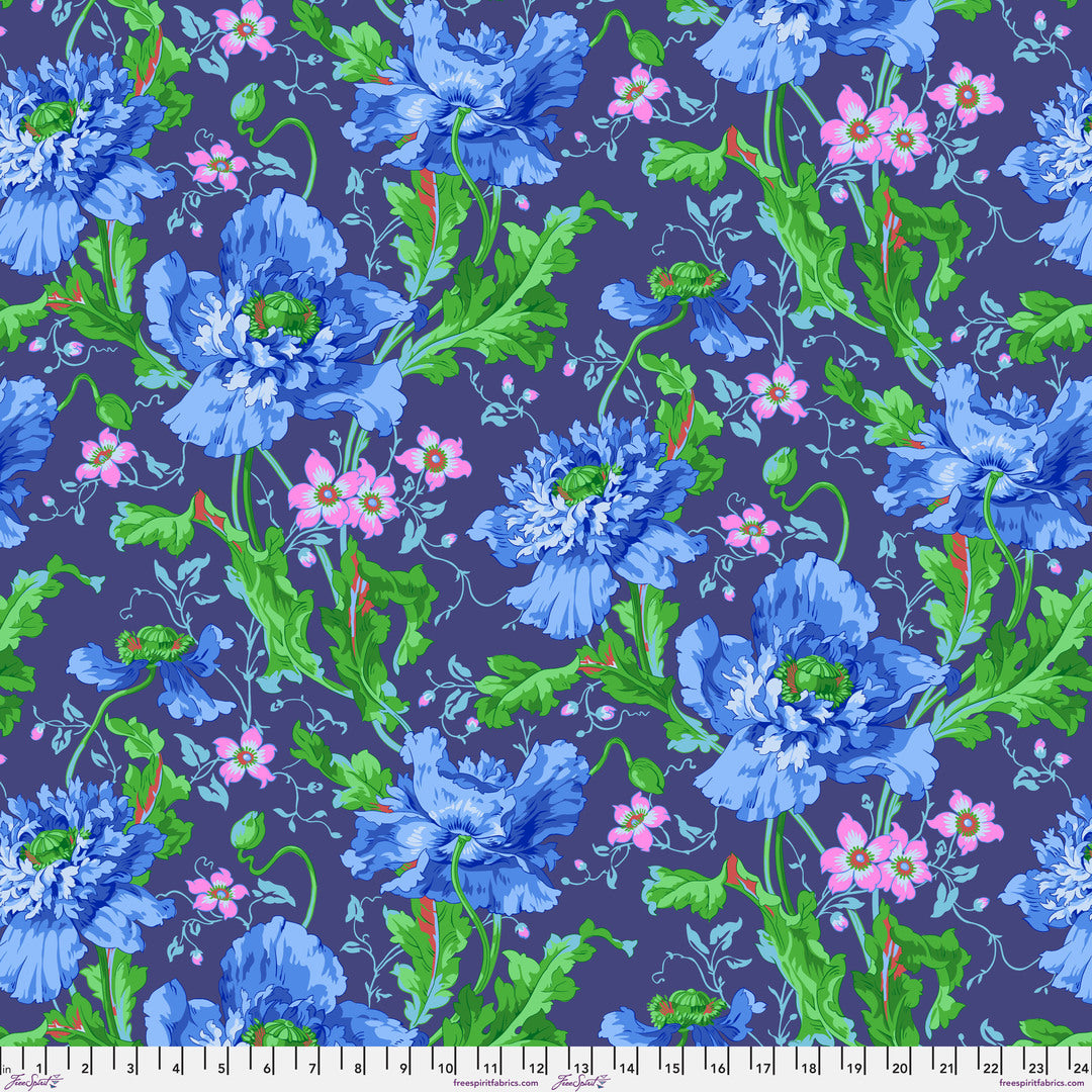 KAFFE FASSETT COLLECTIVE - AUGUST 2024 - Papaver, Blue