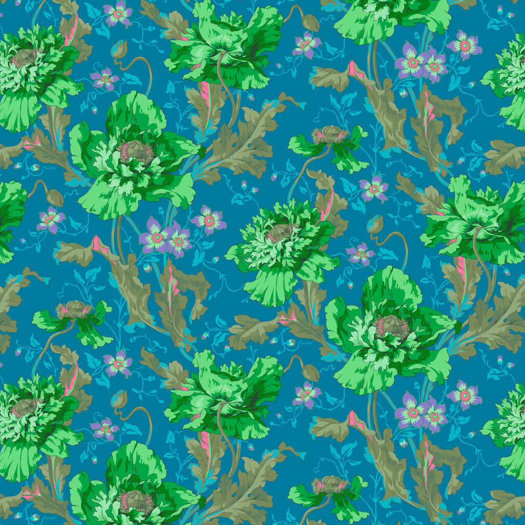 KAFFE FASSETT COLLECTIVE - AUGUST 2024 - Papaver, Green 