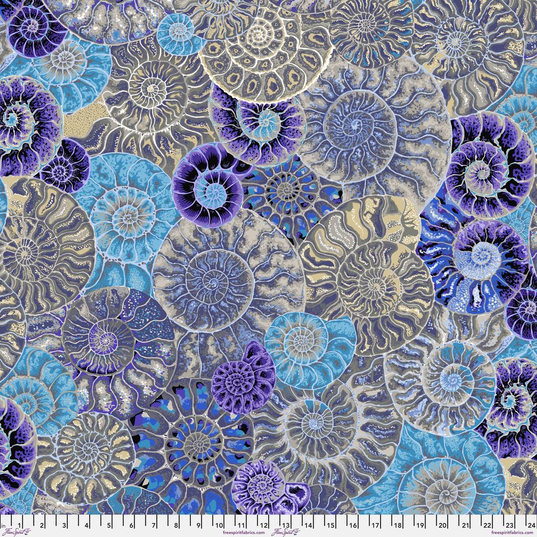 KAFFE FASSETT COLLECTIVE - AUGUST 2024 - Ammonites, Blue