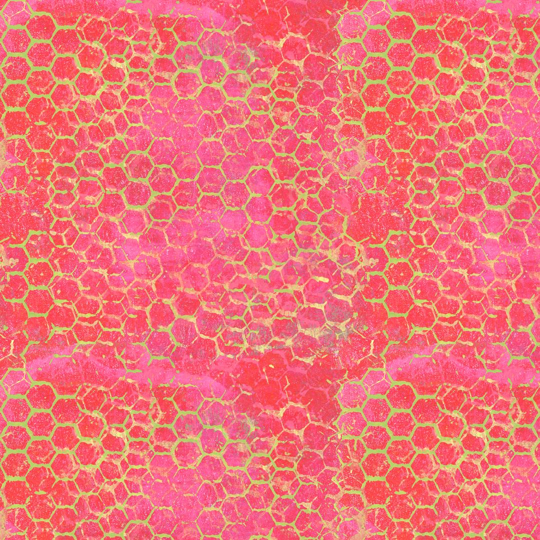 SUE PENN - BUTTERFLY FIELDS - HONEYCOMB - PINK