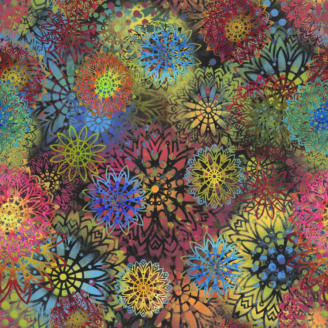 SUE PENN - BUTTERFLY FIELDS - FIREWORKS - MULTI