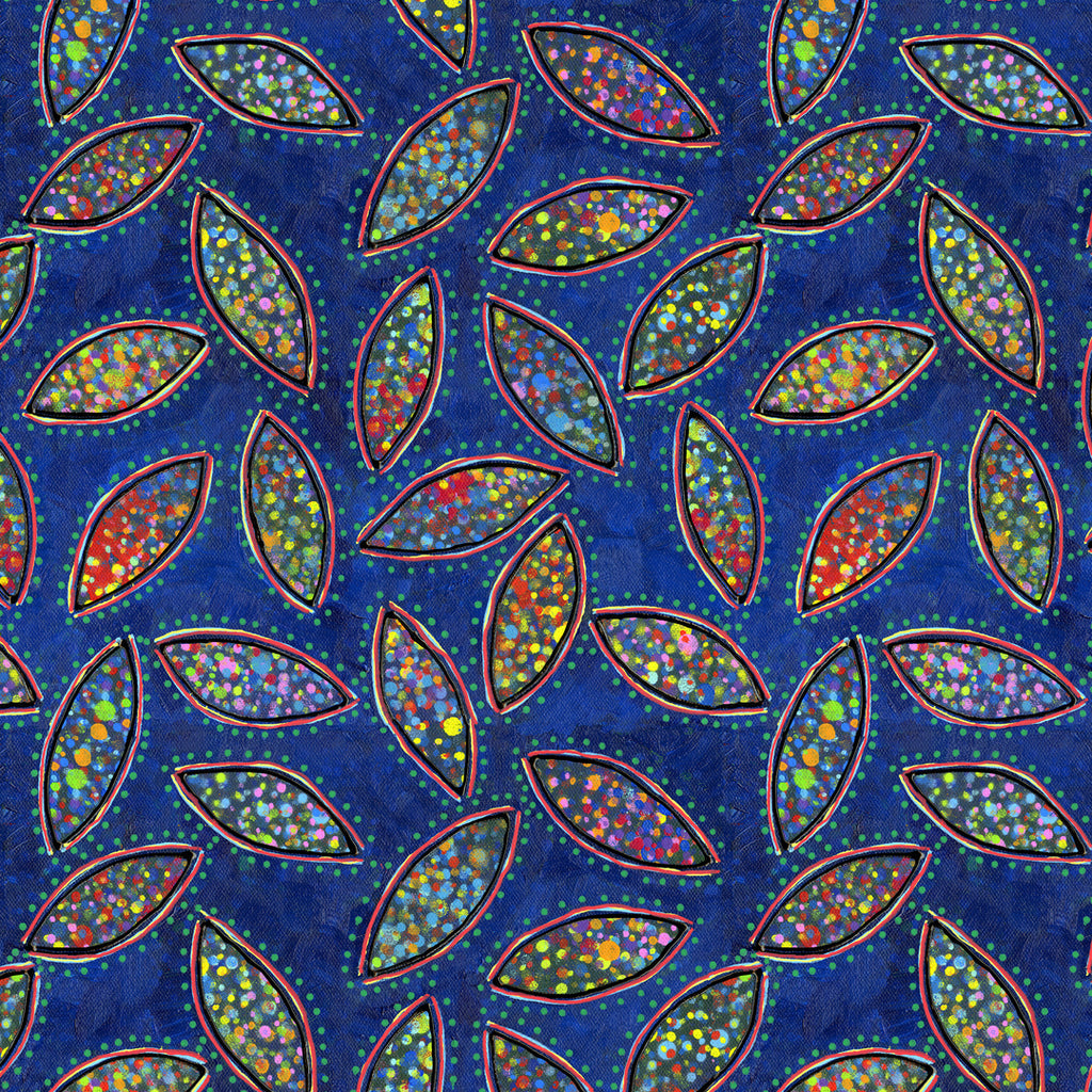SUE PENN - PAPER TREES - Leaf Pile - Blue, Paper 