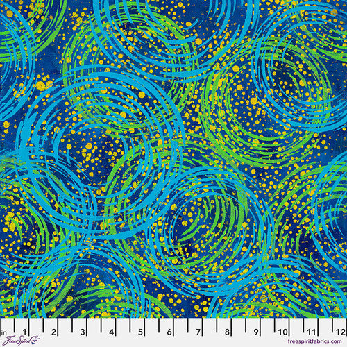 SUE PENN - DRAGONFLY DANCE - Swirlygig, Blue PWSP111.BLUE