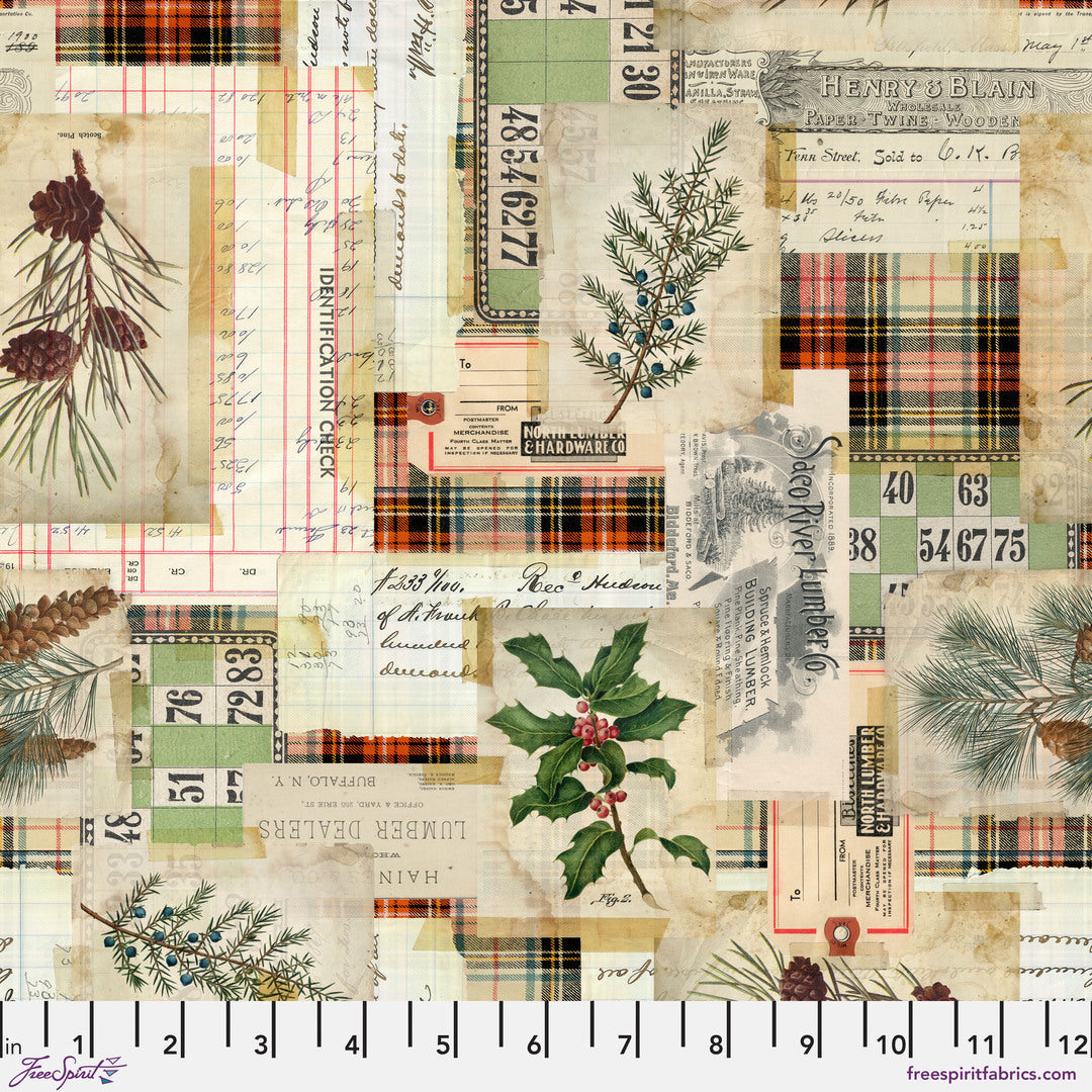 TIM HOLTZ - HOLIDAY PAST - Woodland Collage, Multi 