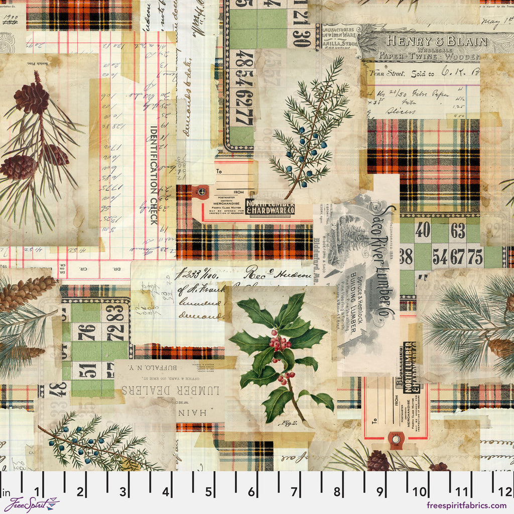 TIM HOLTZ - HOLIDAY PAST - Woodland Collage, Multi 