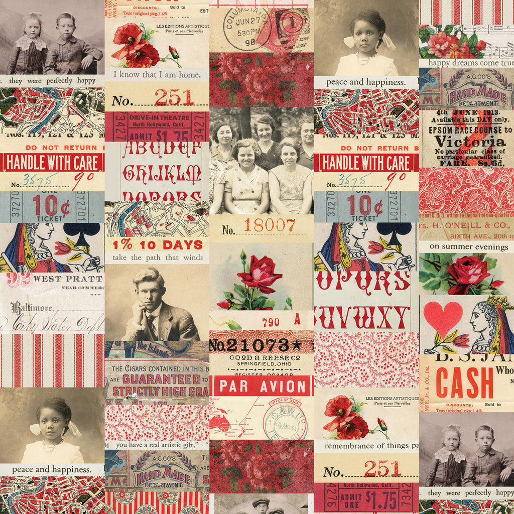 Tim Holtz - Palette Red - Red, Collage
