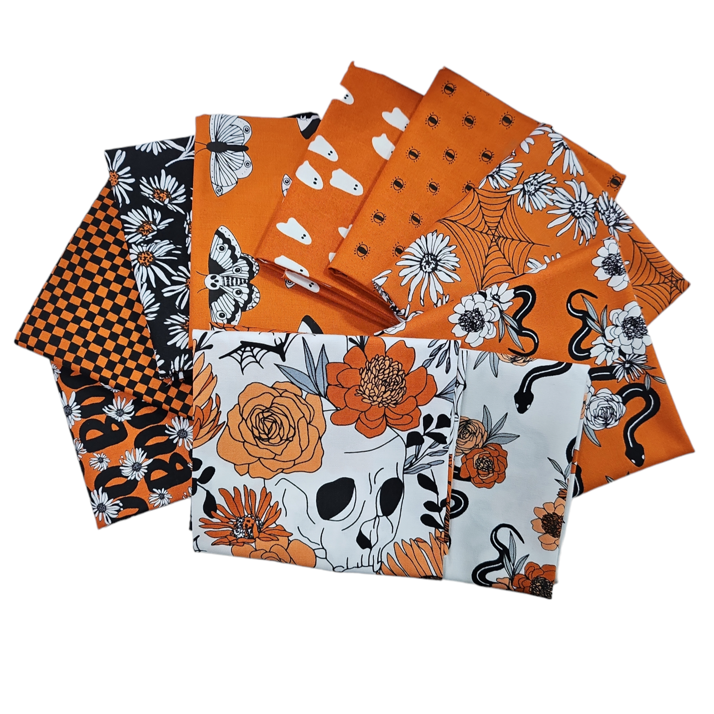 Alli K DESIGN - NOIR  - Fat quarter Bundle, Pumpkin