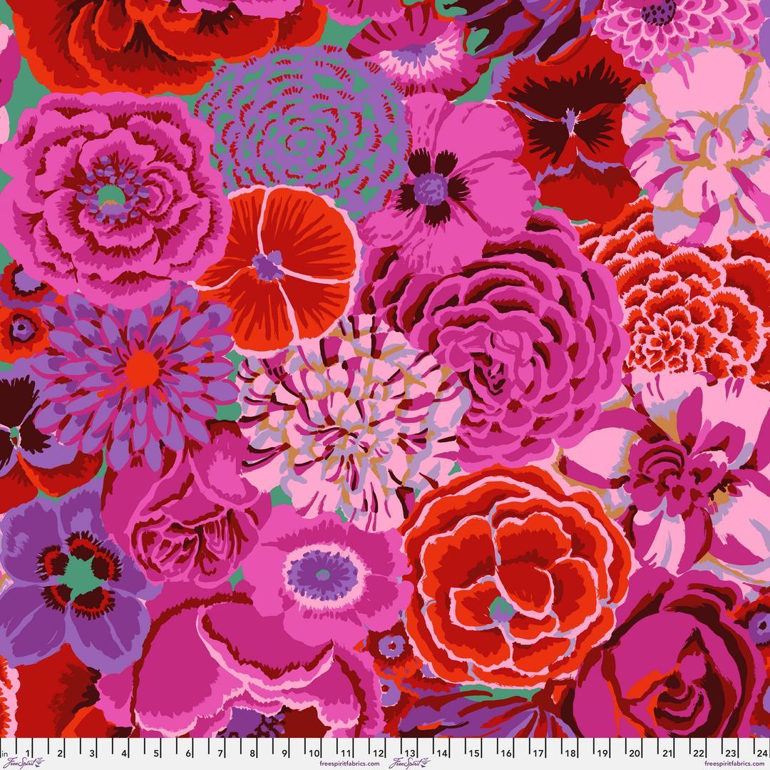 KAFFE FASSETT COLLECTIVE - Re-Order 108” Sateen Quilt Backs - Bekah, Magenta QBGP012.MAGENTA