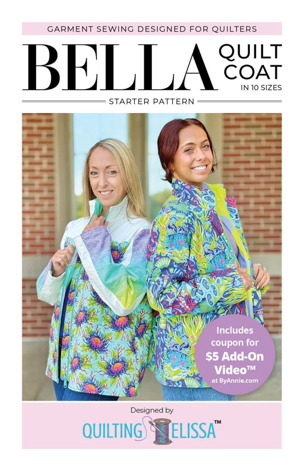 QUILTING ELSA - BYANNIE - Bella Quilted Coat Pattern QE101