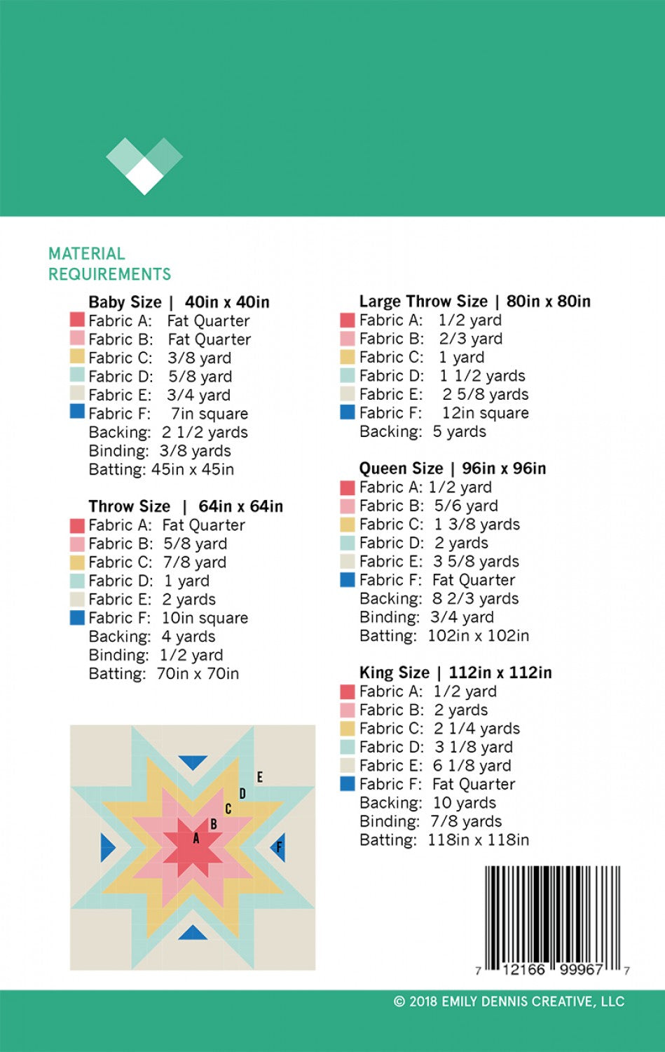 QUILTY LOVE - Expanding Stars Quilt Pattern