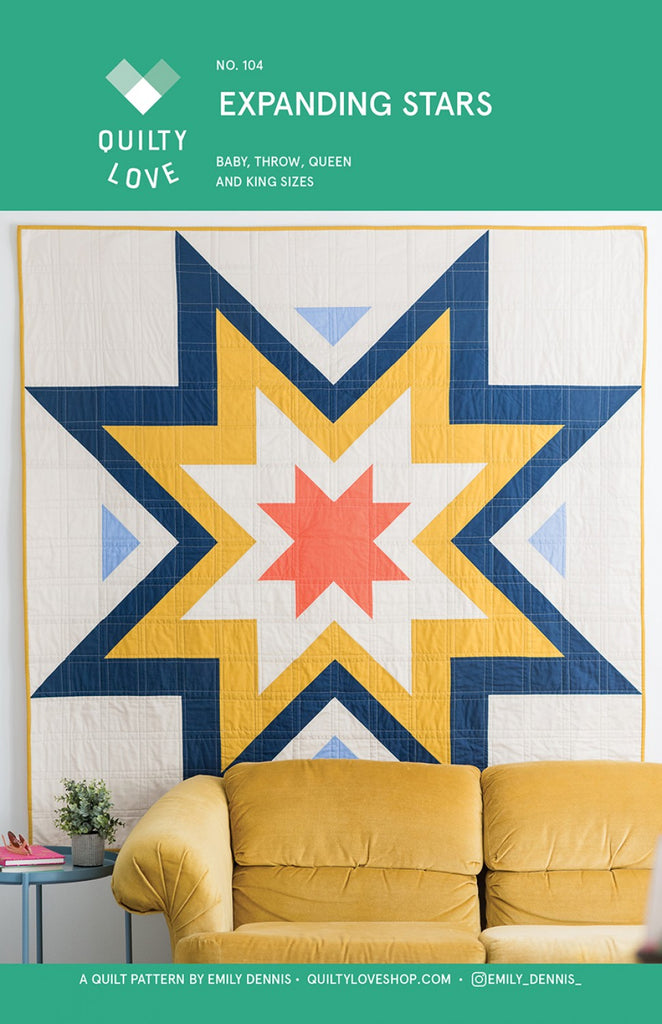 QUILTY LOVE - Expanding Stars Quilt Pattern