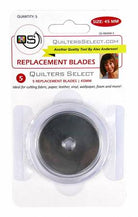 QUILTER'S Select - 45 MM Rotary Blade, Replacements 5pk