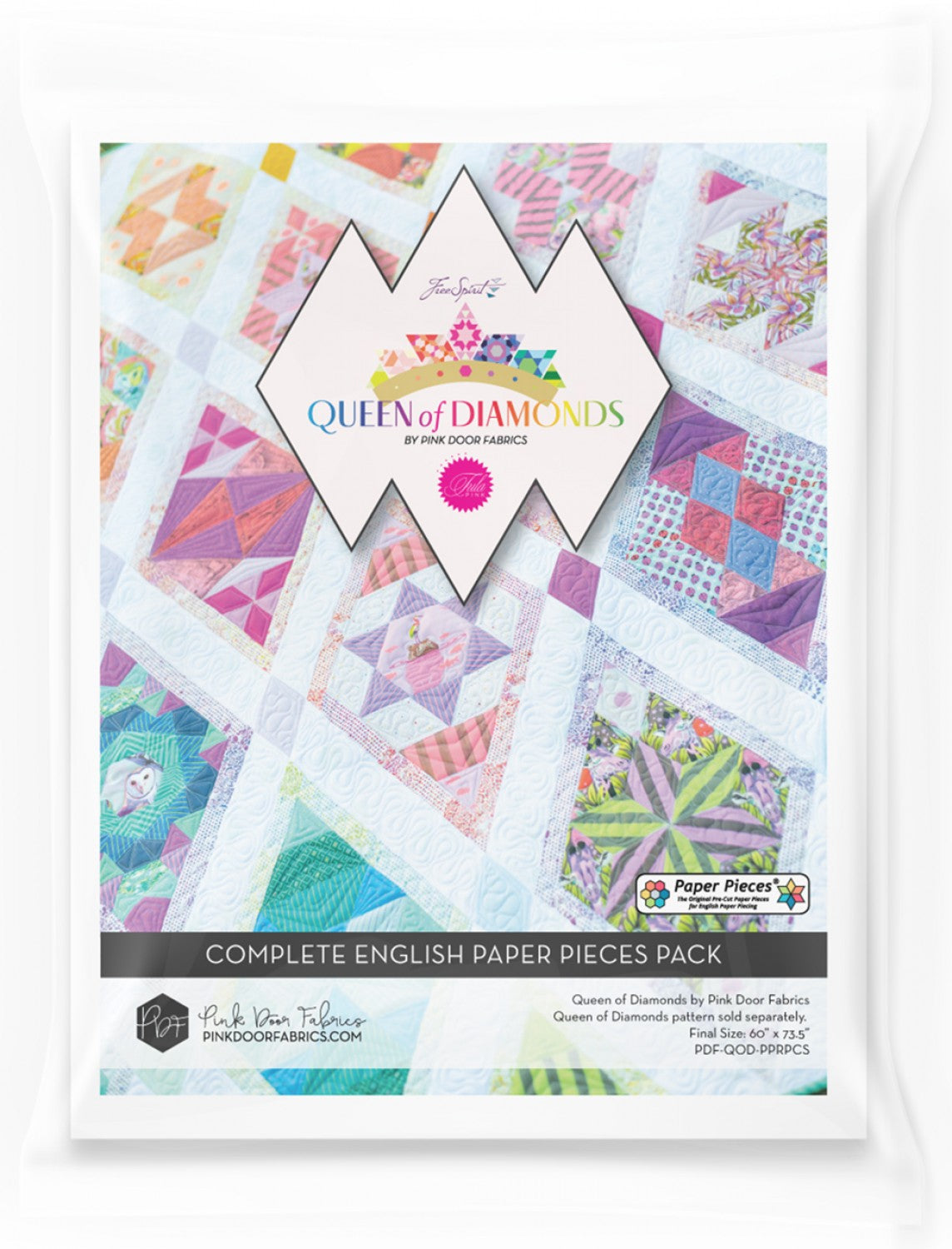 PAPER PIECES - Queen of Diamonds Pattern Only QUEENOFDIAMONDS-O