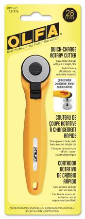 OLFA 28 MM DELUXE ERGONOMIC ROTARY CUTTER