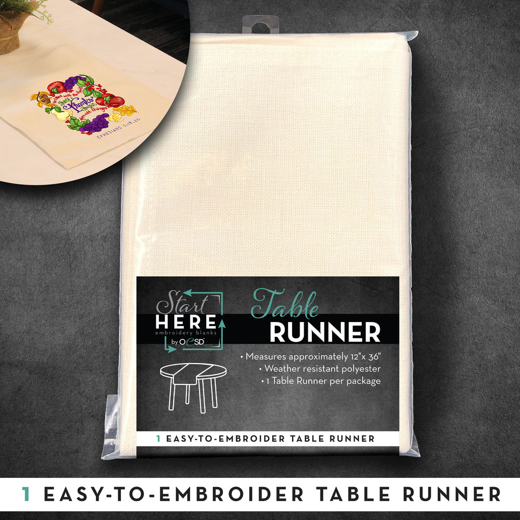 OESD - Table Runner Linen