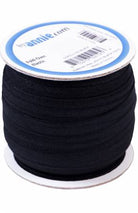 ByAnnie Fold-over Elastic 3/4in x 50yd, Black