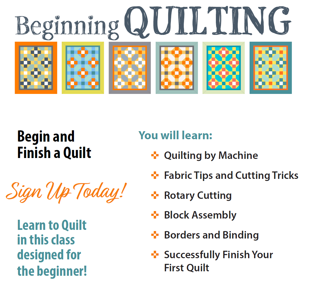 Yvette Chilcott - Class - Beginning Quilting 1 