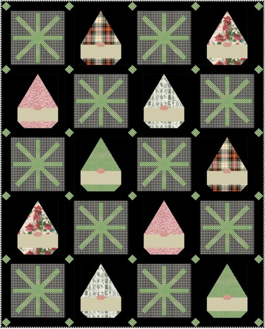 TIM HOLTZ - HOLIDAY PAST - Snow Gnomes Quilt Kit