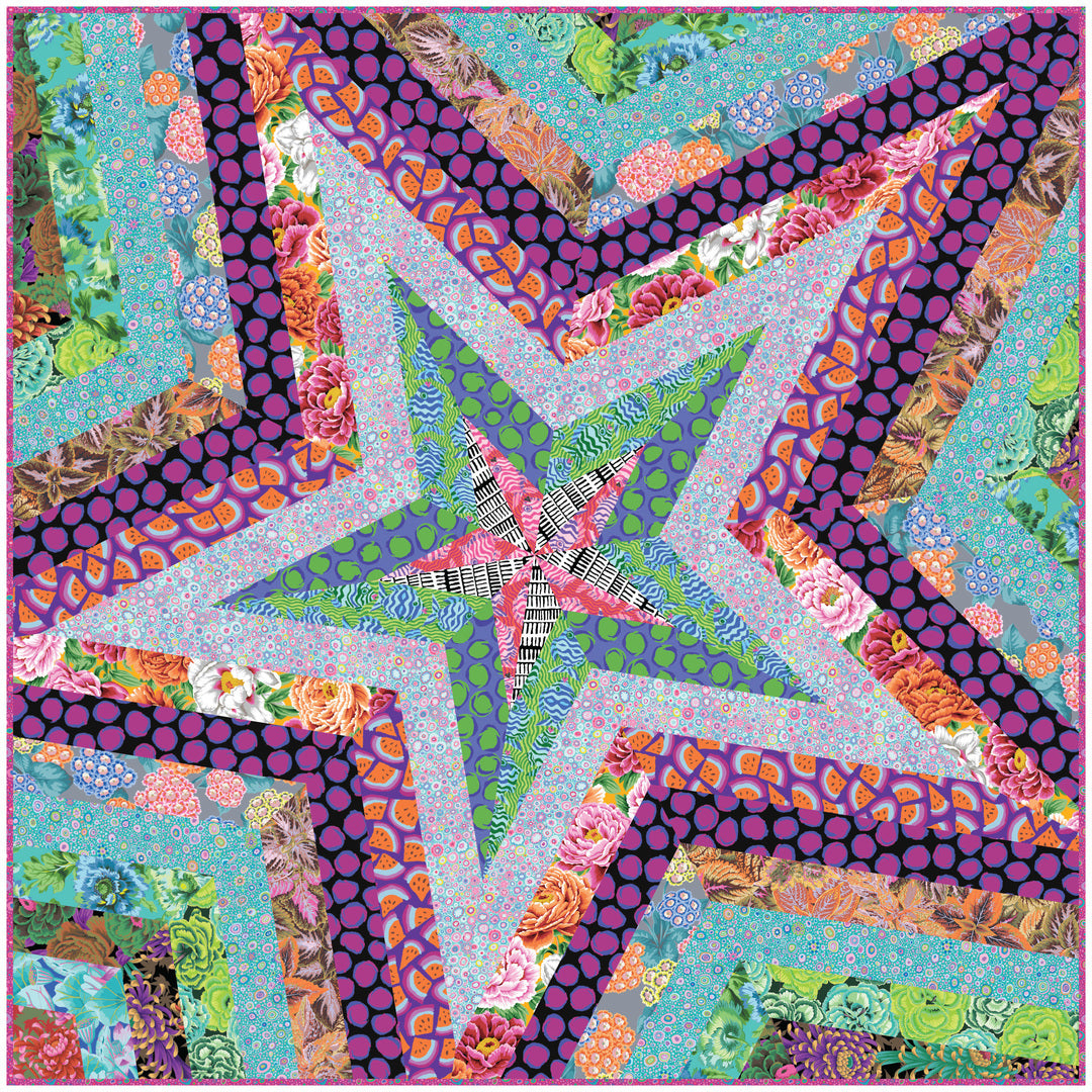 KAFFE FASSETT - KFC AUGUST 2025 - Star Storm Quilt Kit