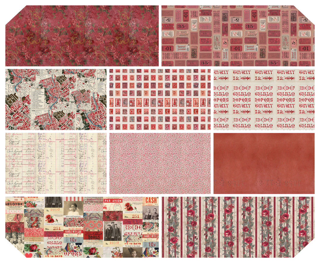 TIM HOLTZ - Palette Red - Red Palette, Fat Quarter