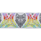 RENAISSANCE RIBBONS - Tula Pink - Graywork, Wolf of Pink Street 2" WIDE