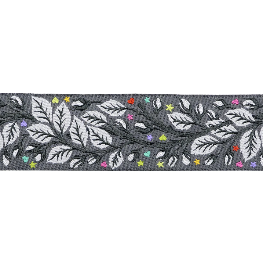 RENAISSANCE RIBBONS - Tula Pink - Graywork, Birthmark in Shadow 1-1/2" WIDE