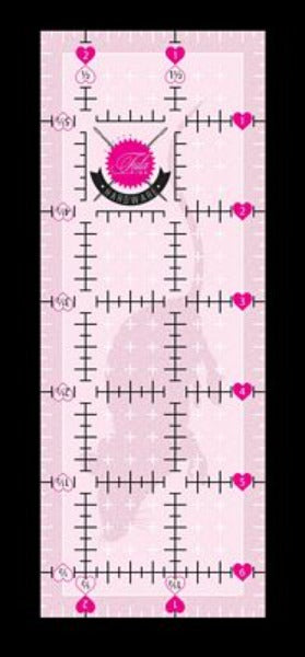 Tula Pink 2.5in x 6.5in Non Slip Mouse Ruler Tula Pink 2.5in x 6.5in Non Slip Mouse Ruler
