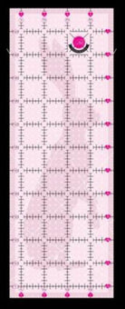 TULA PINK -4.5in x 12.5in Non Slip Rabbit Ruler