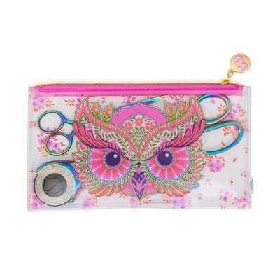 Tula Pink - Full Moon Forest II- Hootie Pencil Pouch