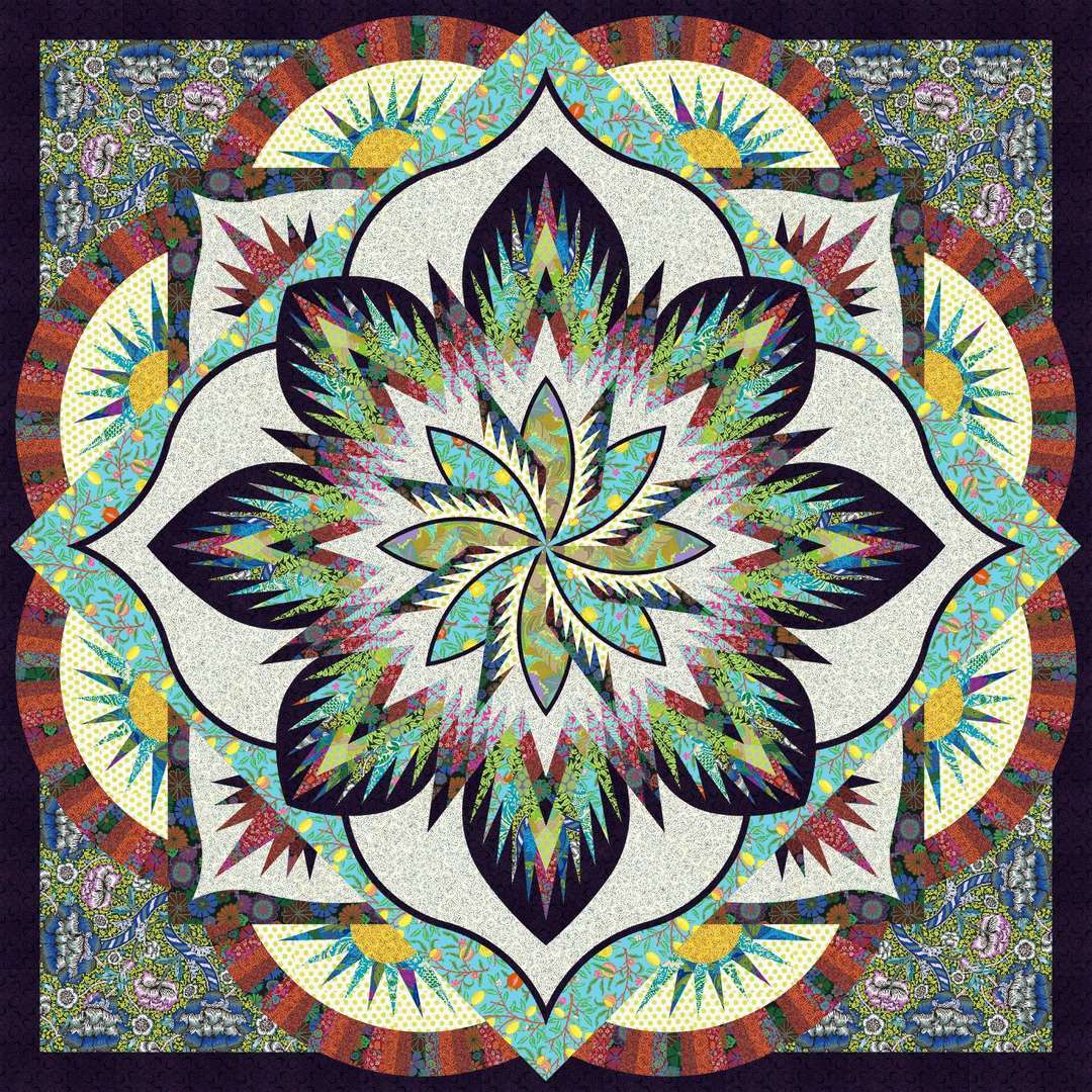 Kaffe Fassett x Morris & Co.- The Ornamental Cabbage Quilt Kit