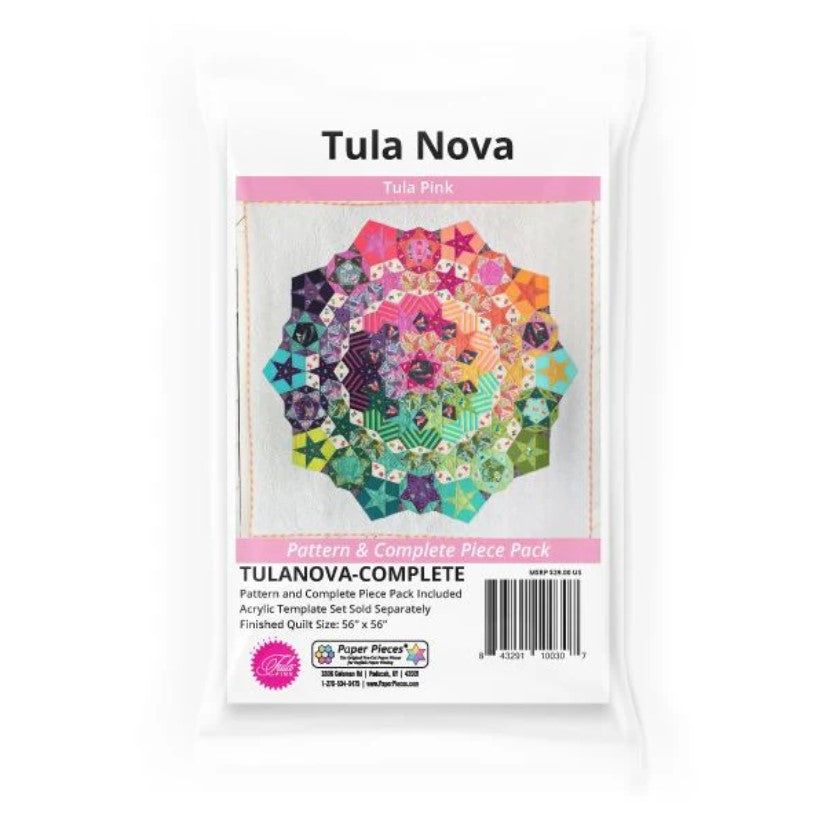 PAPER PIECES - TULA PINK - Tula Nova Pattern and Complete Piece Pack