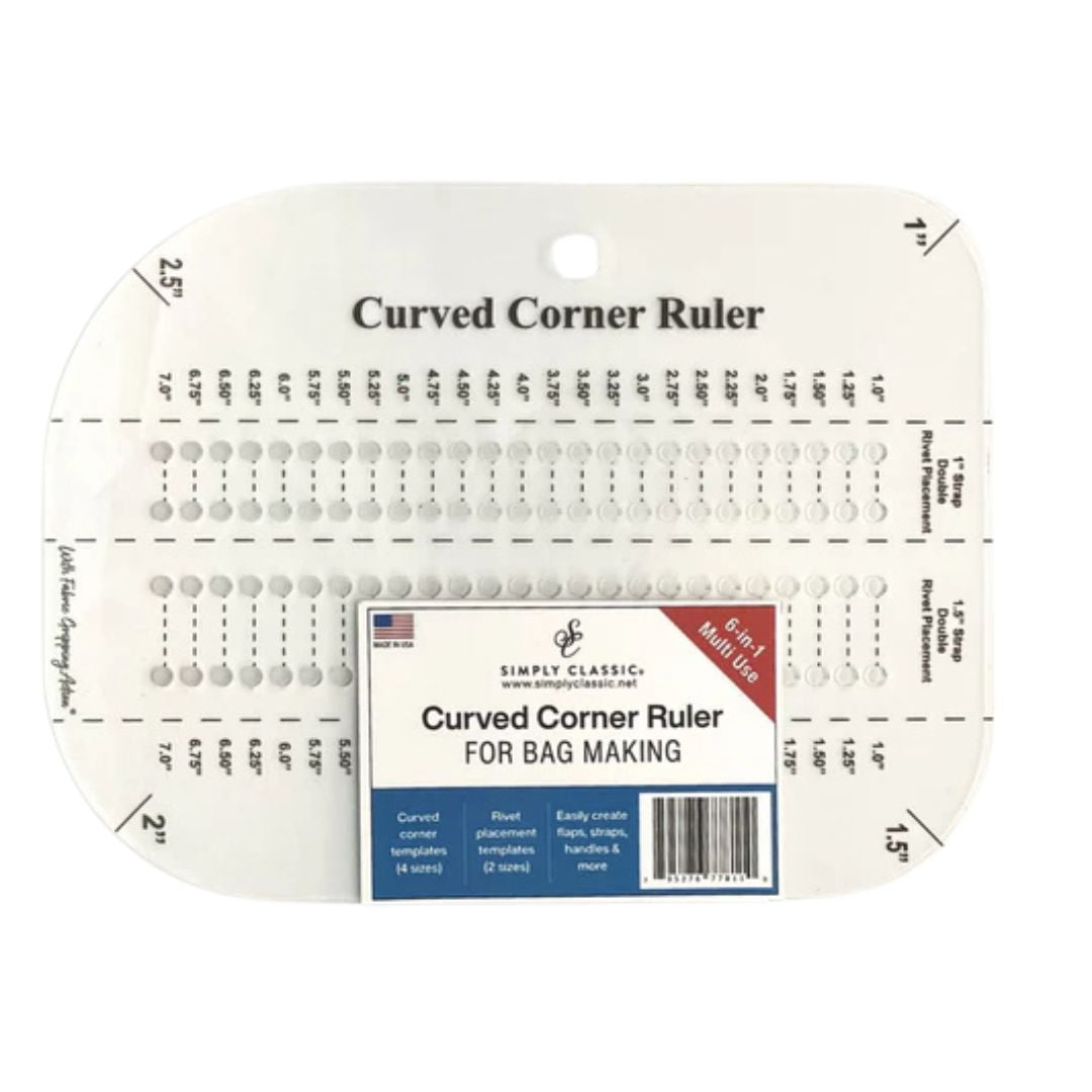 Simply Classic - Curved Corner Ruler for Bag Making – Artistic Quilts ...