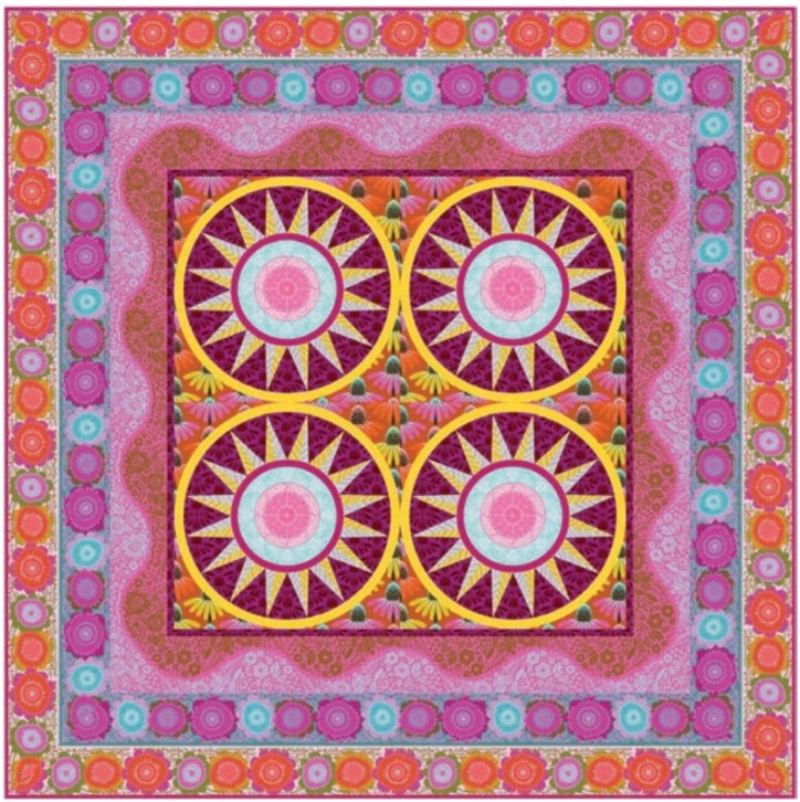 ANNA MARIA PARRY - Perennial Borders - Hello Beautiful Quilt Kit  Vintage Lap