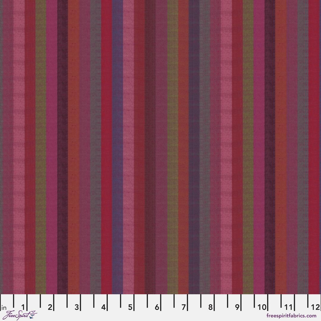 KAFFE FASSETT - Woven Stripes - Narrow Stripe, Wine WSGP002.WINE