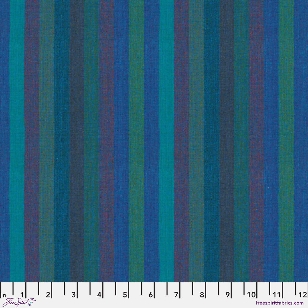 KAFFE FASSETT - Woven Stripes - Broad Stripe, Blue WSGP003.BLUE