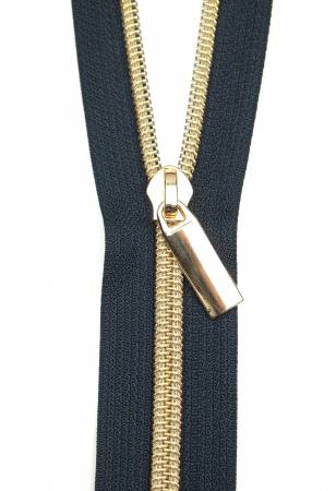 #5 ZIPPERS BY THE YARD Nylon Gold Coil