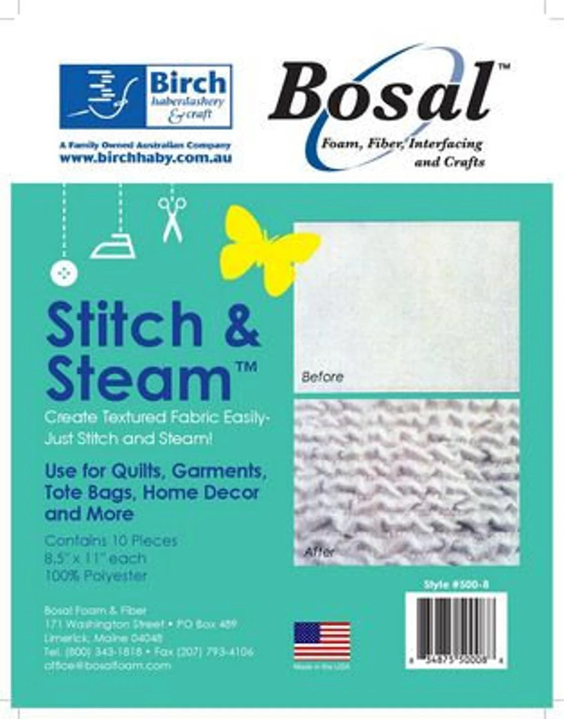 Bosal Stitch & Steam 8.5" X 11"